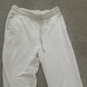 White sweatpants